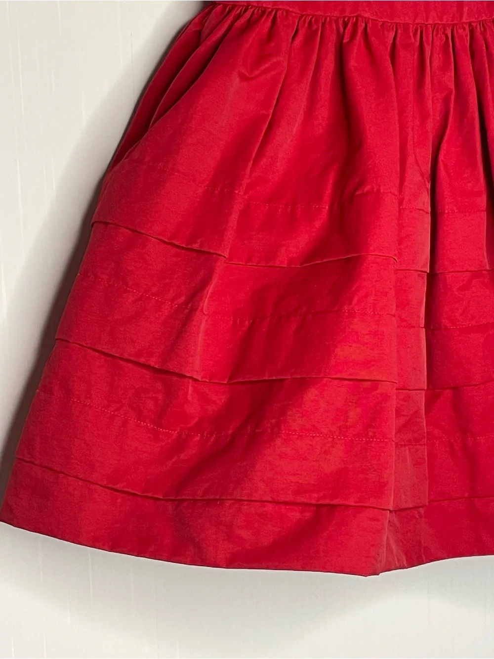Janie and Jack 2012 Holiday Gift Red Tiered Party Dress Size 18-24 Month
